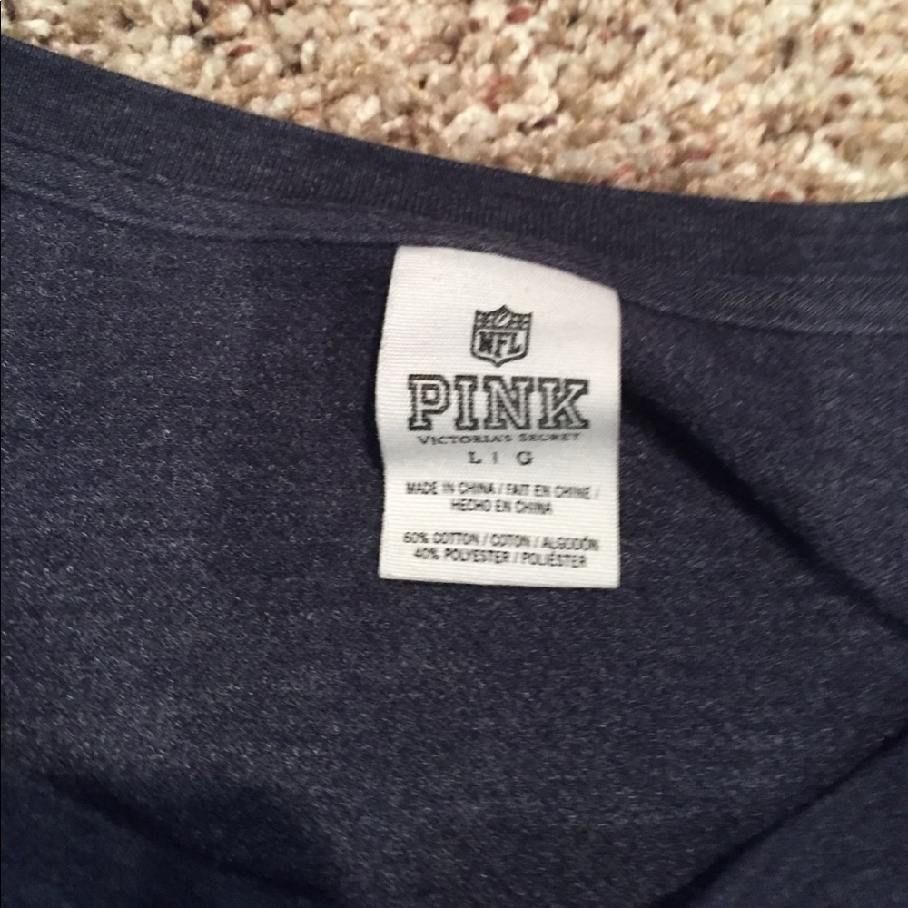 Chicago Bears Navy Long-Sleeve Women's Sweater - PNK - Picture 2 of 3